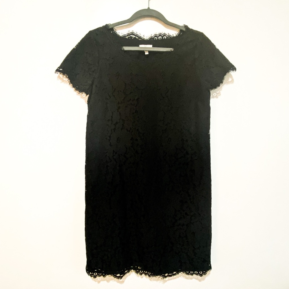 JOIE Susina Black Lace Shift Dress Size Small - Picture 3 of 11